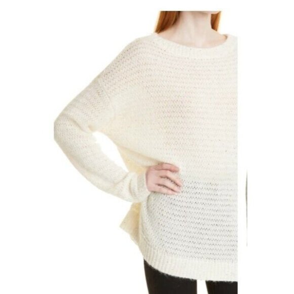 Cashmere Wool Sweater Womens XXS Oversized Alpaca Sequin Nordstrom Signature New - Picture 4 of 12